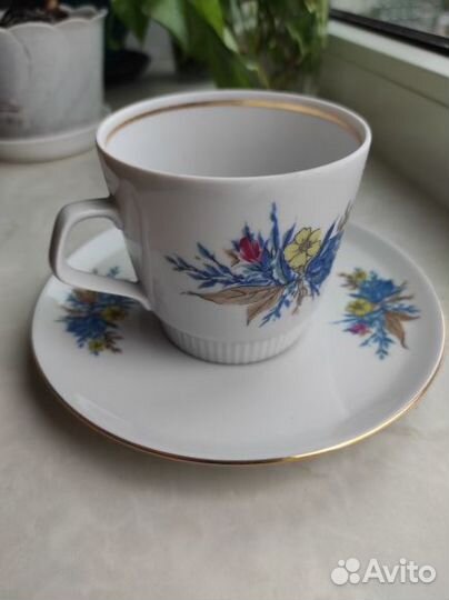 Чайный сервиз гдр новый в упаковке завода6 персон