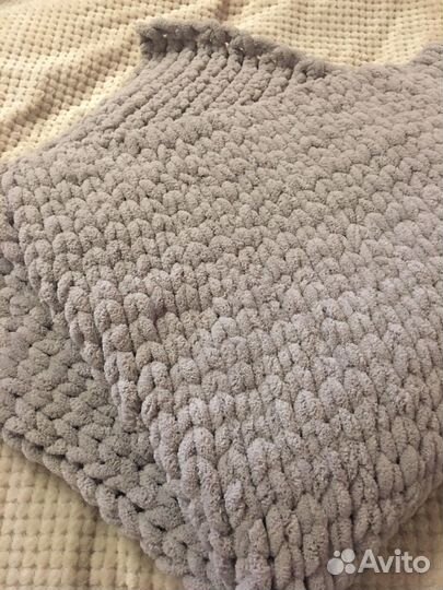 Плюшевый детский плед ручной работы