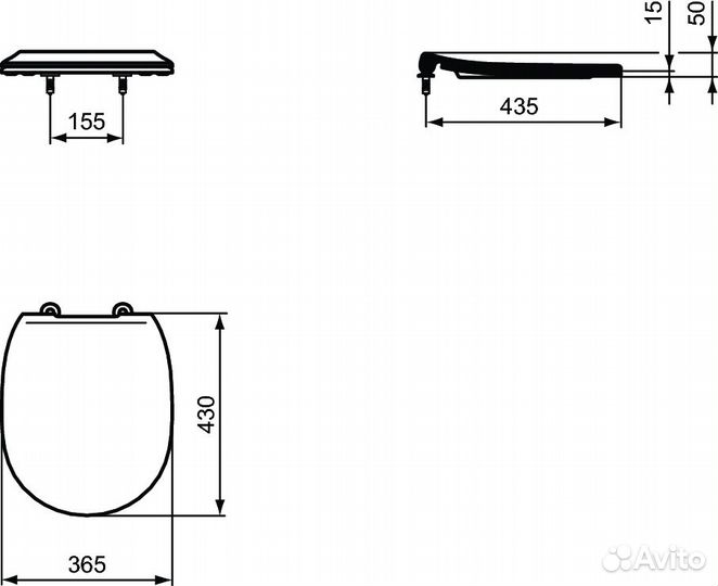 Ideal Standard E772401 Сиденье для унит