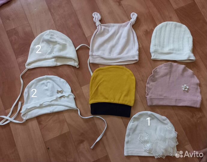 Детские шапки от 0 до 2 лет