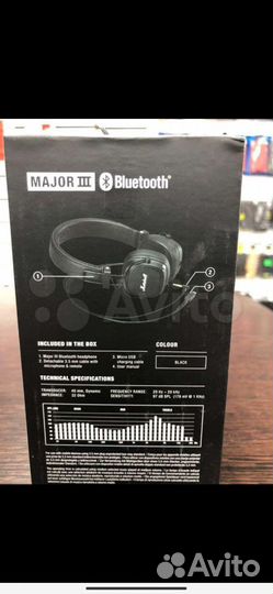 Беспроводные наушники Marshall Major III Bluetooth