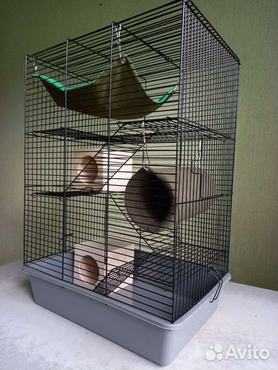 Клетка для хомяков, крыс, дегу, мышей