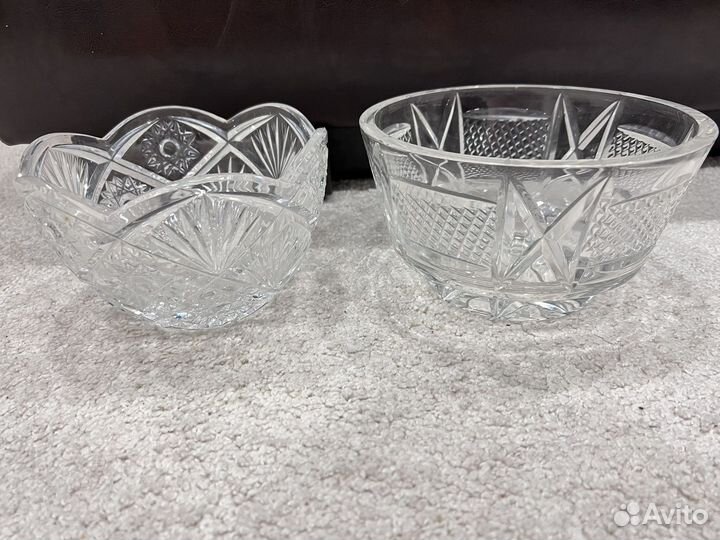 Салатники хрусталь СССР