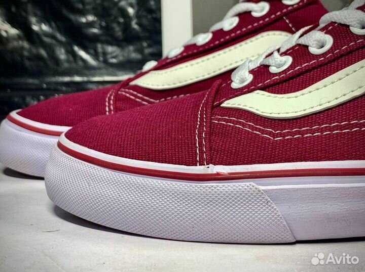 Кеды мужские vans красные