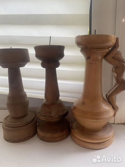 Подсвечник деревянный