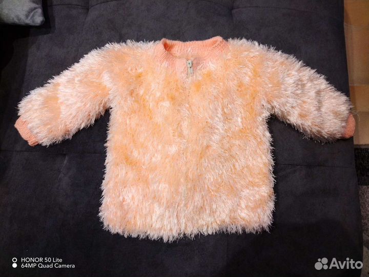 Теплая кофта для девочки