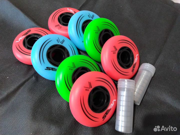 Колеса для роликов Seba 68 - 80mm 85A - 90A - 8шт
