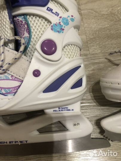 Коньки детские раздвижные 26-31