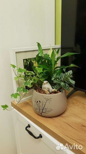 Цветочные композиции с фигурками