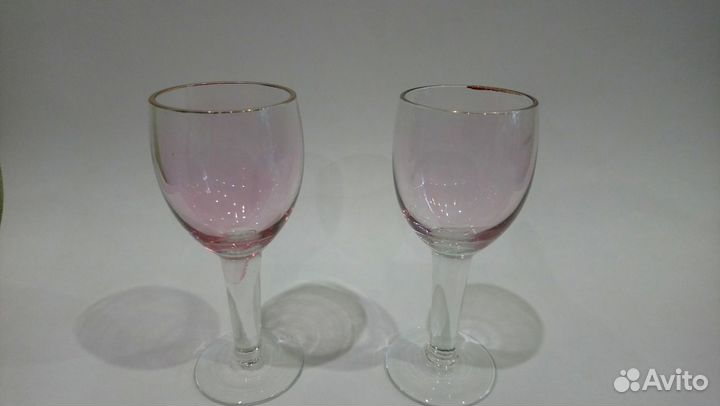 Разные бокалы цветное стекло СССР винтаж