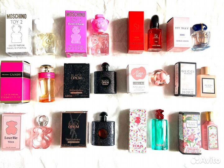 Миниатюры женского и мужского парфюма