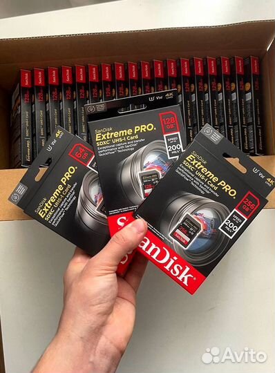 Флешка sandisk 200mb 64gb,128gb,256gb extreme Pro