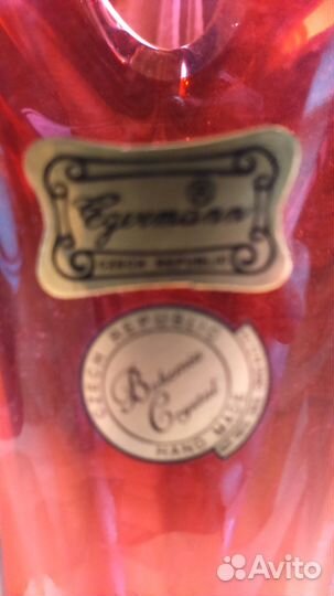 Ваза, Богемский хрусталь, Чехия