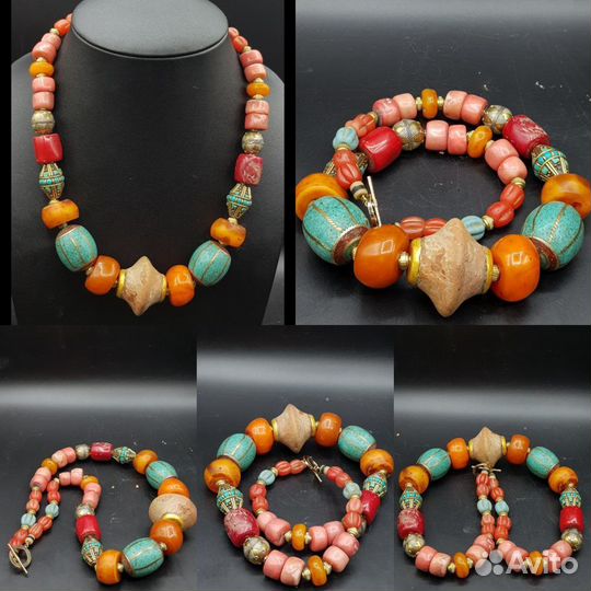 Бусы этнические. Берберы. Из коллекции