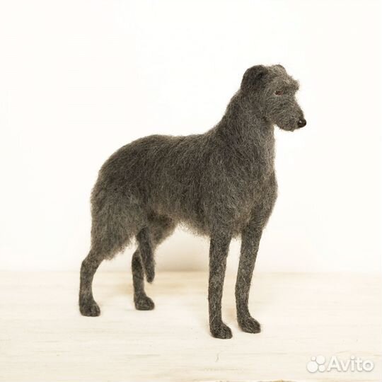 Валяная игрушка Собака породы Дирхаунд