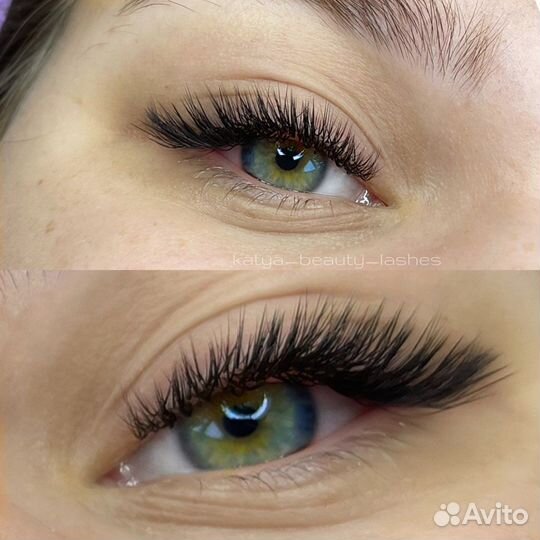 Качественное наращивание ресниц, оформление бровей
