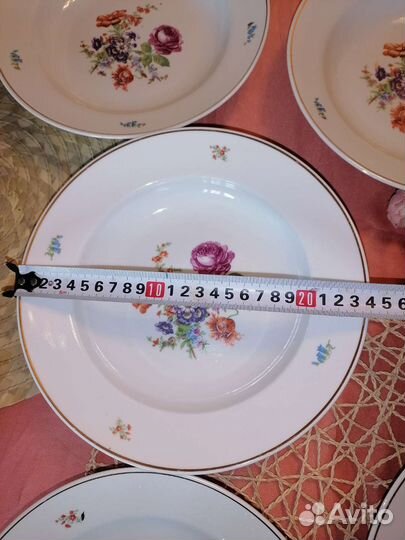 Столовые тарелки мейсонскиий букет СССР 24 см