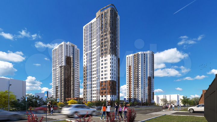 2-к. квартира, 61 м², 13/25 эт.