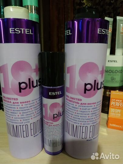 Шампунь, бальзам, спрей для волос estel 18 plus