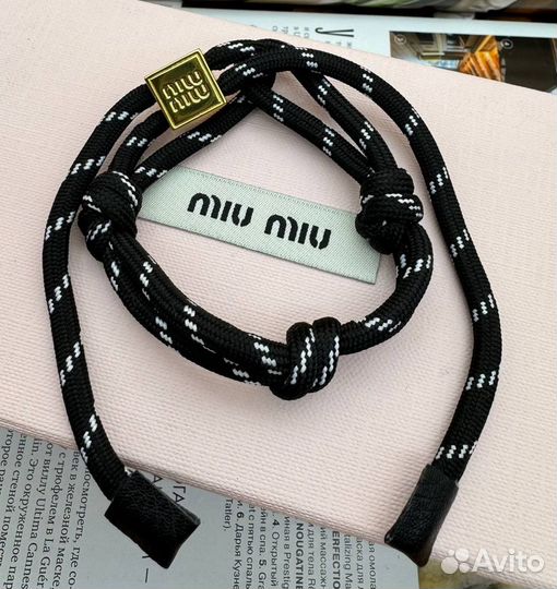 Браслет тканевый Miu Miu