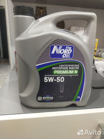 Моторное масло nord OIL Premium N 5W-50 SN/CF 5л