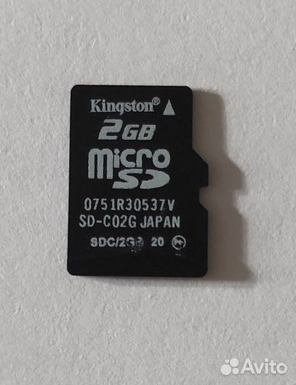 Карта Kingston Micro SD 2GB