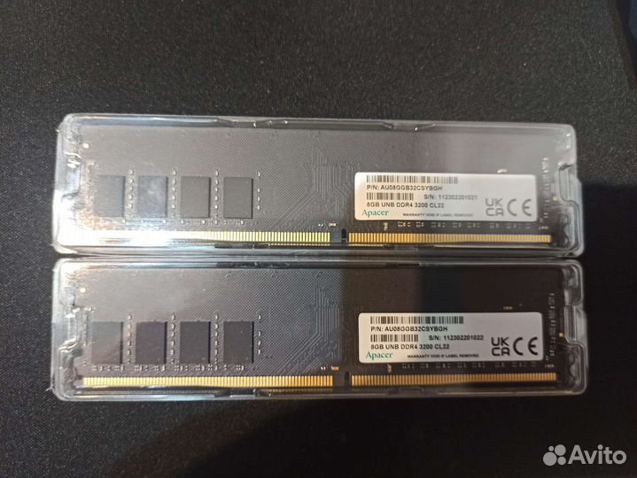 Новая Оперативная память 16 Гб