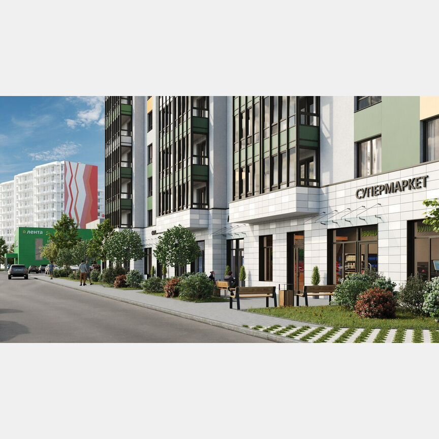 2-к. квартира, 48,3 м², 7/18 эт.
