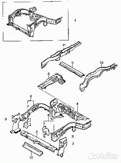 Кронштейн балки под радиатор лев espero