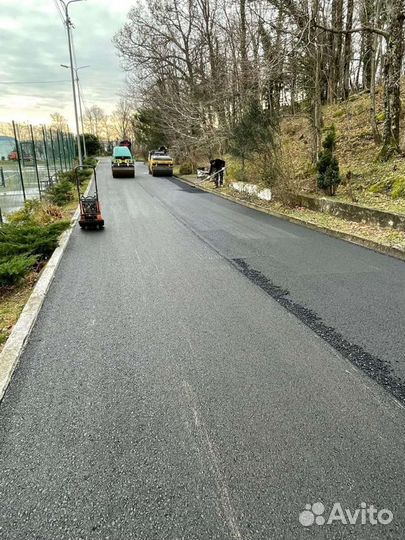 Асфальтирование, укладка асфальта, благоустройство