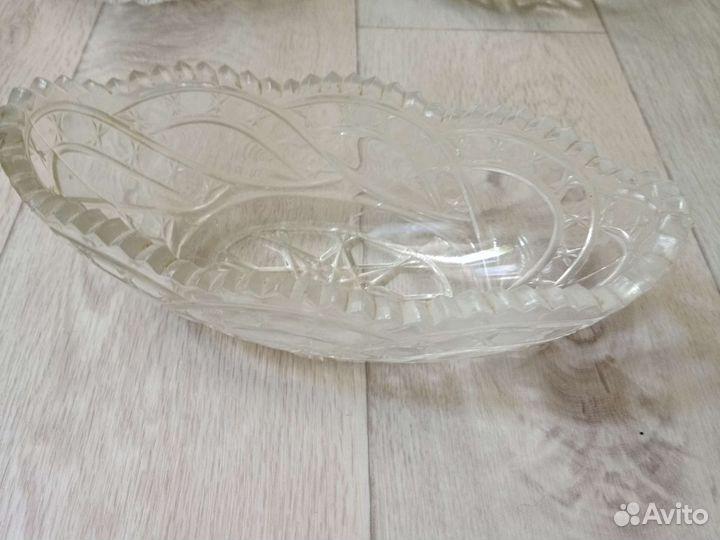 Салатник, пепельница хрусталь