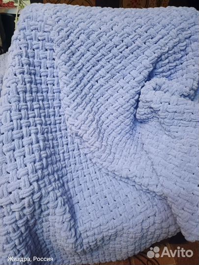 Плед вязаный крючком