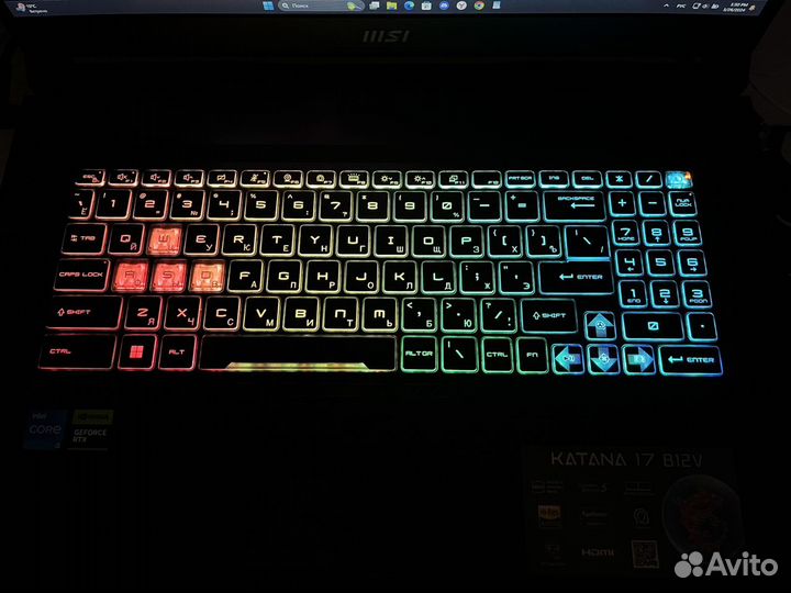 Игровой ноутбук MSI katana 17