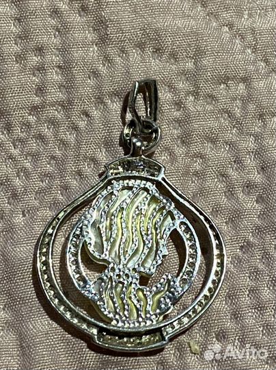 Подвеска из серебра с перламутром