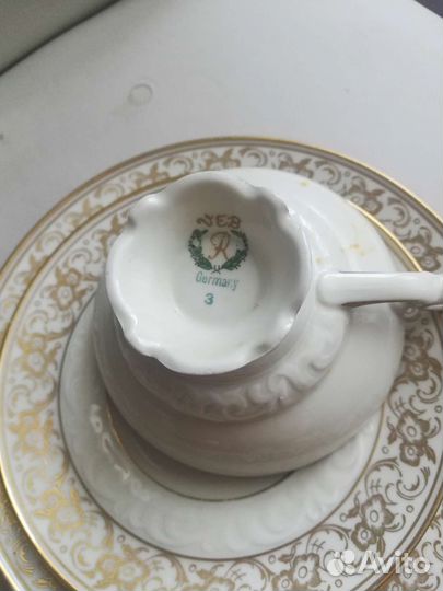 Чайное трио фарфор Германия