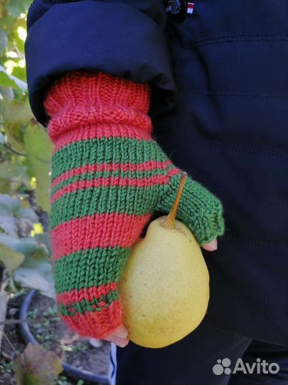 Митенки вязаные