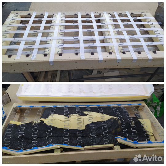 Замена пружинного блока,поролона,ремонт дивана