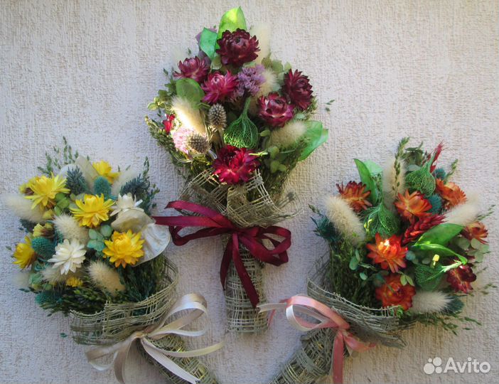 Подарок девушке, женщине - букет из сухоцветов