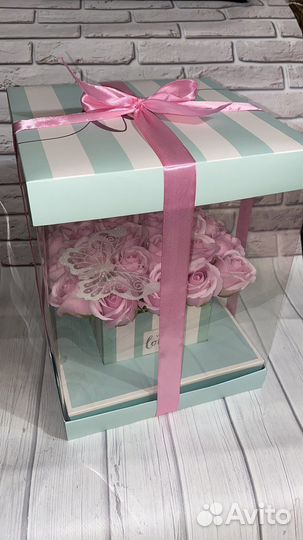 Букеты мыльные в коробках