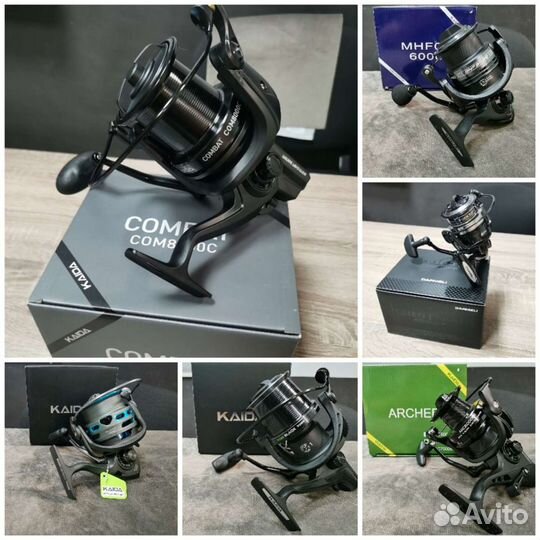 Катушки Kaida,Caiman, Eastshark, Nautilus и др