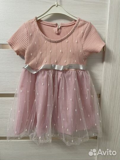 Платье нарядное для девочки 9-12 мес