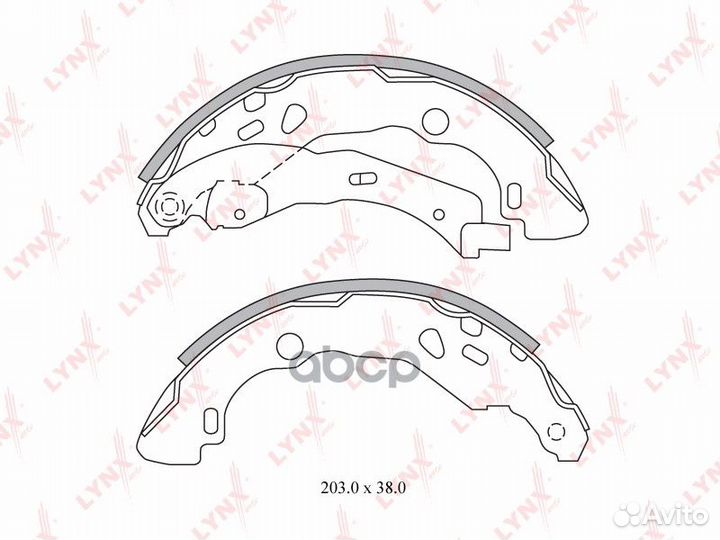 Колодки торм.бараб. задн. BS-6300 lynxauto