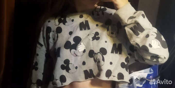 Укороченная кофта (кроп топ) H&M Disney