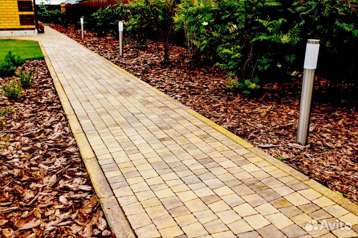 Бордюр Янтарь Листопад Гранит