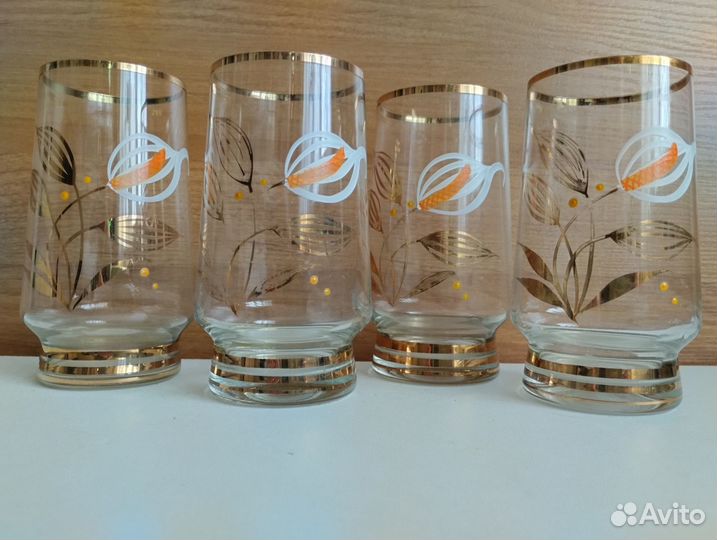 Бокалы цветное стекло