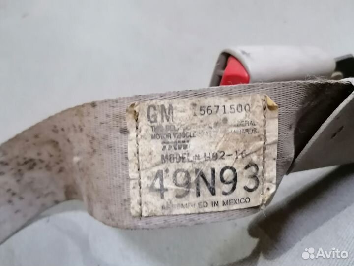 Застежки зад.ремней Chevrolet Blazer S10 1995-2002