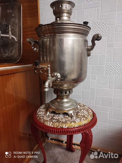 Банкетка пуфик СССР Касли нимфа литье самовар