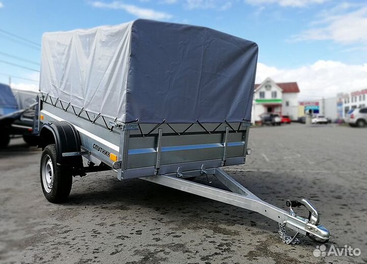 Прицеп Спутник 2.20х1.3м борт 37см тент 75см
