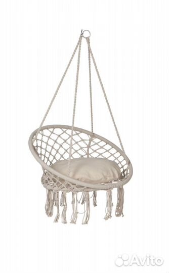 Новая качель подвесная с подушкой садовая