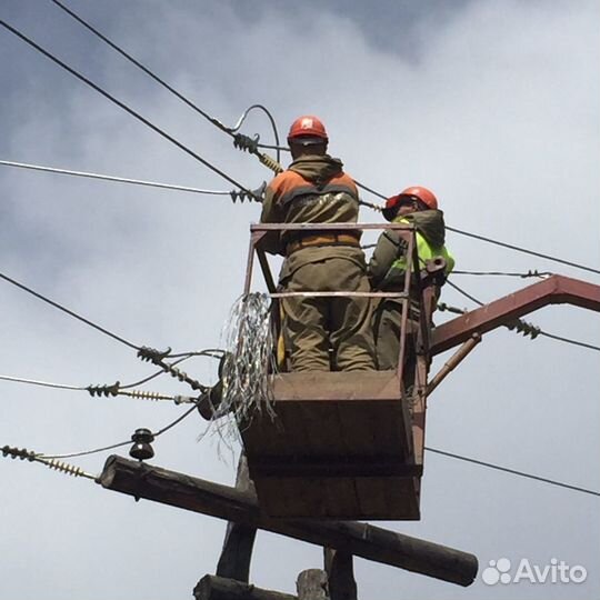 Строительство лэп. Установка опор.Бурение